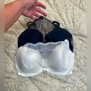 Soma Camisole Bra with sequins. Size 34 DD. 1 ivory available. The black SOLD!